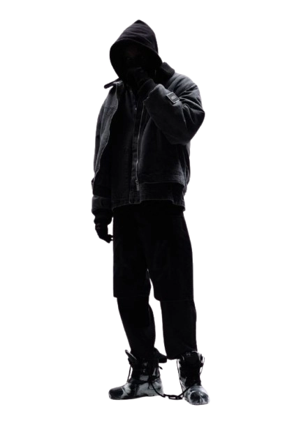 top clothing brand in Malappuram, Kerala- a man with a black hoodie